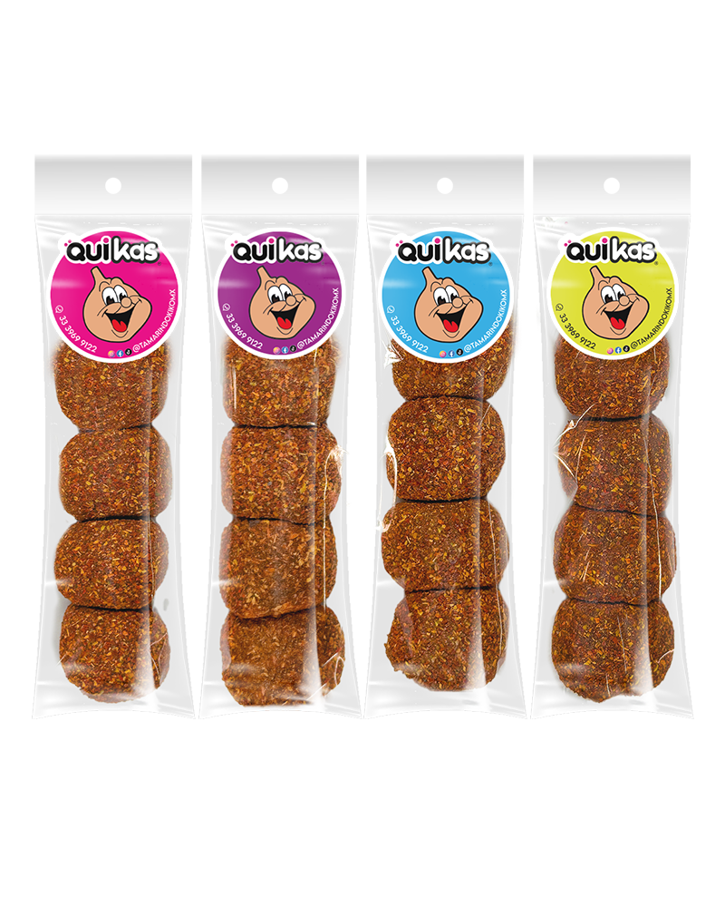 Quikas® - Bolitas picositas de Tamarindo Natural en bolsita